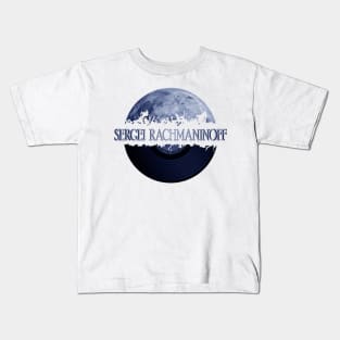 Sergei Rachmaninoff blue moon vinyl Kids T-Shirt